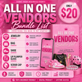 ALL VENDORS BUNDLE ON SALE $20