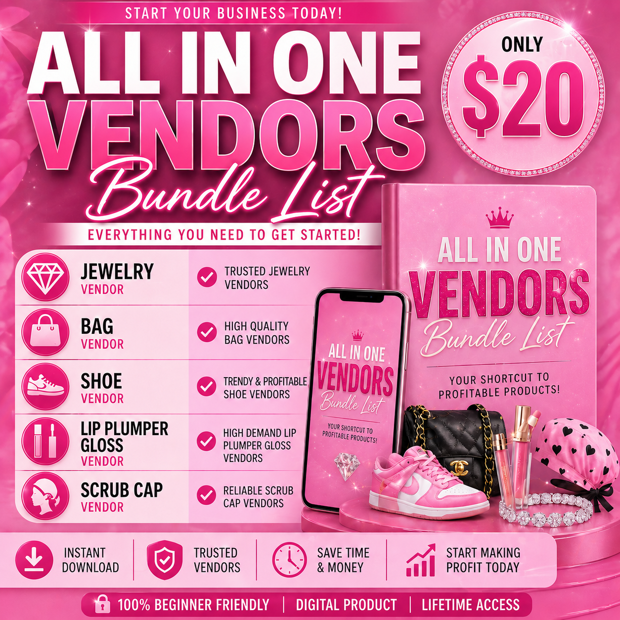 ALL VENDORS BUNDLE ON SALE $20